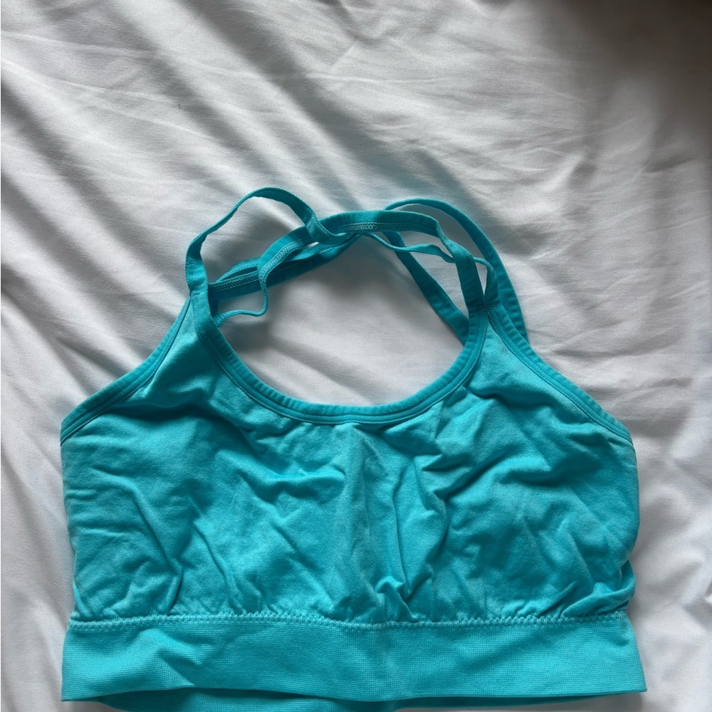 Turquoise Sports Bra